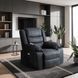 Крісло м'яке розкладне масажне з реклайнером MEBEL ELITE JASPER 2 Чорний