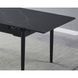 Стол INTARSIO BONN II CERAMIC 140(200)*90 черный мат/черный каркас