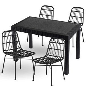 Комплект садовой мебели MEBEL ELITE WALDI Черный
