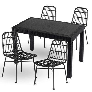 Комплект садовой мебели MEBEL ELITE WALDI Черный