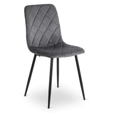 Стул MEBEL ELITE FORIS Серый Velvet