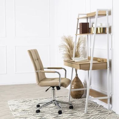 Кресло офисное поворотное MEBEL ELITE BOSTON Velvet Бежевый