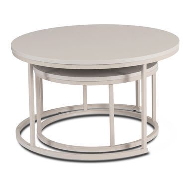 Набір столиків MEBEL ELITE Nelly Max 80 см*60 см Кашемір