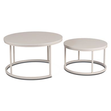 Набір столиків MEBEL ELITE Nelly Max 80 см*60 см Кашемір