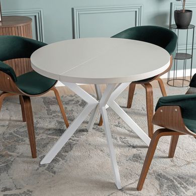 Розкладний обідній стіл MEBEL ELITE DORIAN 80(160)*80 Кашемір