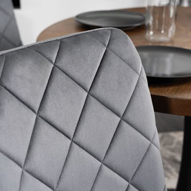 Стілець MEBEL ELITE FORIS Сірий Velvet