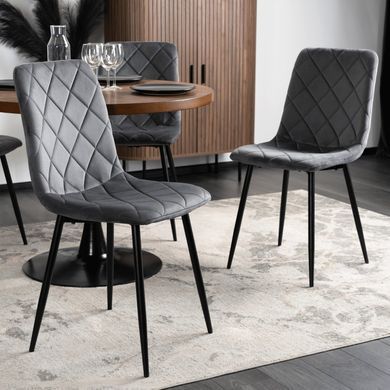 Стілець MEBEL ELITE FORIS Сірий Velvet