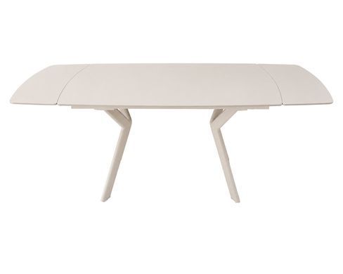 Стіл NOREEN CERAMIC 140(200)*80 білий/кашемір
