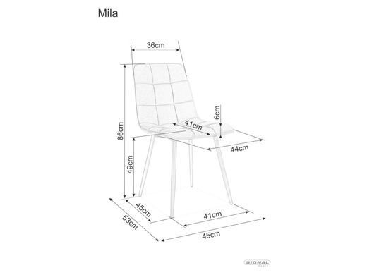 Стул Mila D Velvet Оливка SIGNAL