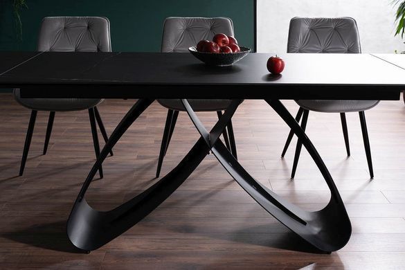 Стіл Samanta Ceramic 160(240)X90 см Чорний Мат SIGNAL