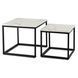 Комплект журнальных столов MEBEL ELITE ORI Marmur 50*50 см Белый