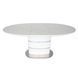 Стіл SANREMO CERAMIC 140(180)*80 білий ефект мармуру/білий глянець