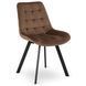 Стілець оксамитовий MEBEL ELITE RICK Velvet Коричневий