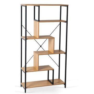 Стеллаж MEBEL ELITE AKRIS дуб / черный