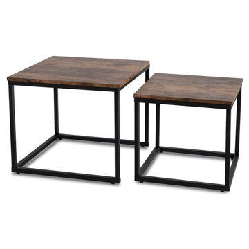 Комплект журнальных столов MEBEL ELITE RIS 50*50 см Дуб рустик