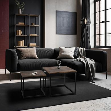 Комплект журнальних столів MEBEL ELITE RIS 50*50 см Дуб рустик
