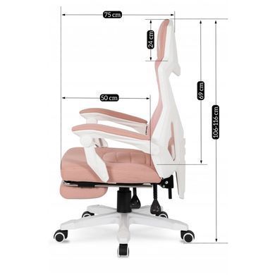 Кресло офисное вращающееся MEBEL ELITE BING розовый