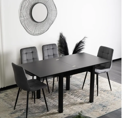 Стол раскладной MEBEL ELITE MAX 80-160х80 см черный