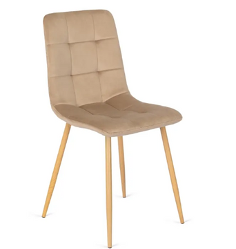 Стілець оксамитовий MEBEL ELITE FREDY Velvet Бежевий