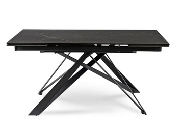 Стол раскладной MEBEL ELITE MAXIME 160-240х91 см Черный мрамор