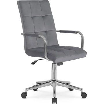 Кресло офисное поворотное MEBEL ELITE BOSTON Velvet Серый