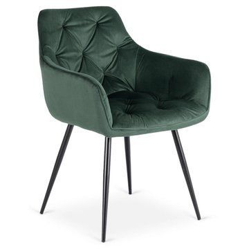 Обідній стілець MEBEL ELITE MODESTO Welur Зелений