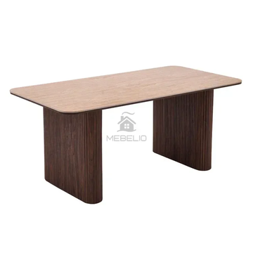 Стол MEBEL ELITE ARAMIS 180х90 Травертин/Орех