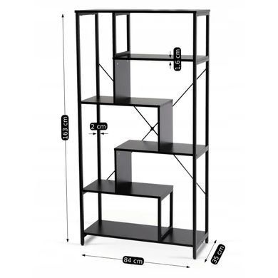 Стелаж MEBEL ELITE AKRIS чорний