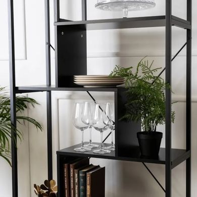Стелаж MEBEL ELITE AKRIS чорний