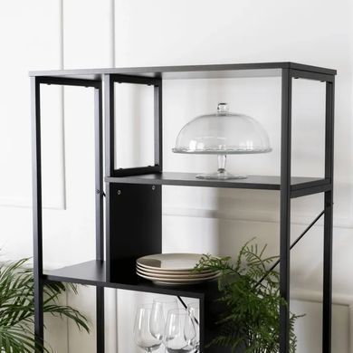 Стелаж MEBEL ELITE AKRIS чорний
