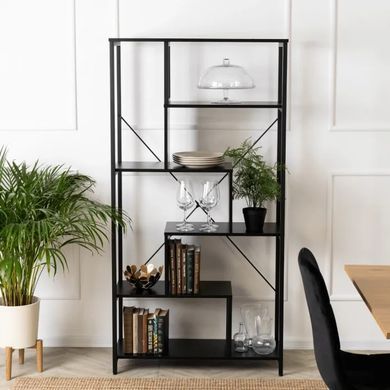 Стелаж MEBEL ELITE AKRIS чорний