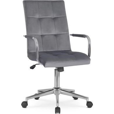 Кресло офисное поворотное MEBEL ELITE BOSTON Velvet Серый