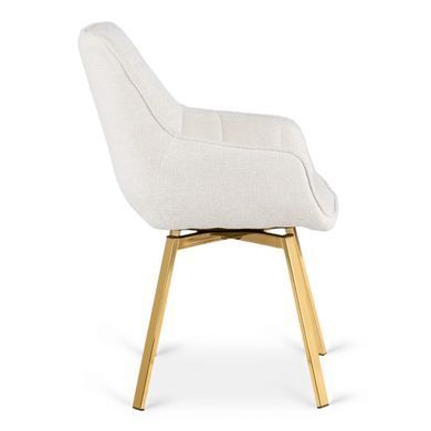 Обідній стілець поворотний MEBEL ELITE MIA Boucle Кремовий