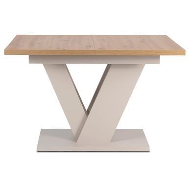 Стол MEBEL ELITE CLARK 120-160 см Дуб Артизан/Кашемир