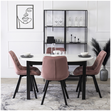 Стул бархатный MEBEL ELITE RICK велюр Розовый
