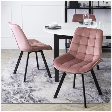 Стул бархатный MEBEL ELITE RICK велюр Розовый