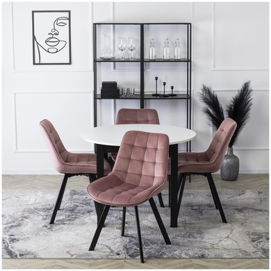 Стул бархатный MEBEL ELITE RICK велюр Розовый