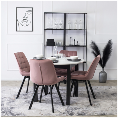Стул бархатный MEBEL ELITE RICK велюр Розовый