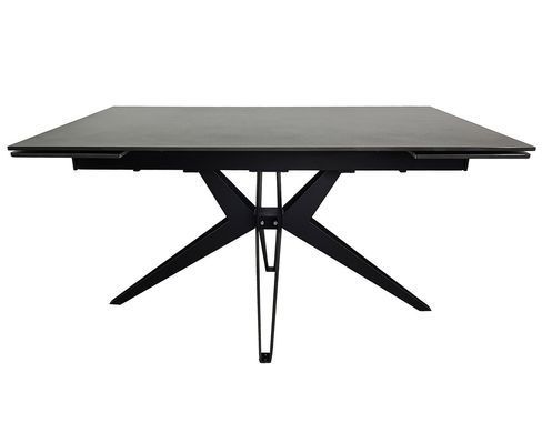 Стіл INTARSIO VINCENT CERAMIC 140(200)*90 Графіт мат/Чорний
