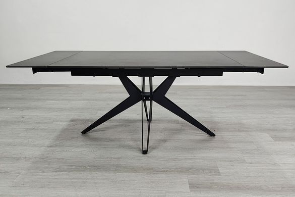 Стіл INTARSIO VINCENT CERAMIC 140(200)*90 Графіт мат/Чорний