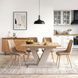 Стол MEBEL ELITE CLARK 120-160 см Дуб Артизан/Кашемир