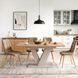 Стол MEBEL ELITE CLARK 120-160 см Дуб Артизан/Кашемир