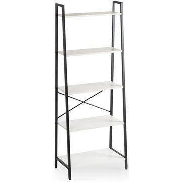 Стеллаж MEBEL ELITE ERVA белый / черный