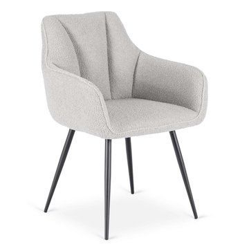 Обеденный стул MEBEL ELITE NAWARA Boucle Серый