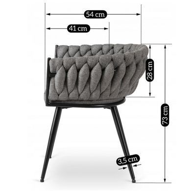 Обеденный стул MEBEL ELITE EMPOLI Серый