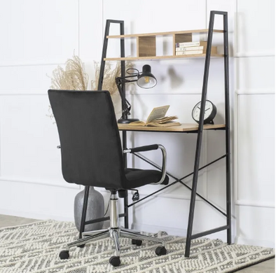 Кресло офисное поворотное MEBEL ELITE BOSTON Velvet Черный