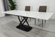 Стіл INTARSIO HILDA CERAMIC 160(240)*90 Білий мат/Чорний