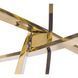 Стіл MEBEL ELITE SALLO 110 см Золотий