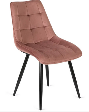 Стілець оксамитовий MEBEL ELITE RIO Velvet Рожевий