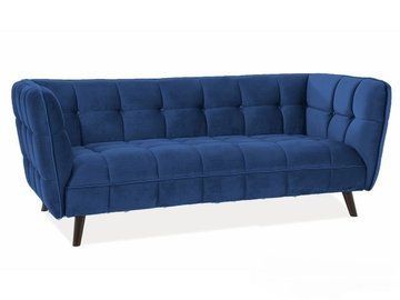 Диван Castello 3 Velvet Синий SIGNAL